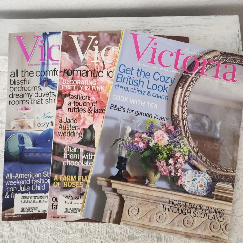 Victoria magazine 2002 and 2003 - bundle of 7